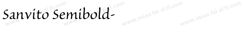 Sanvito Semibold字体转换